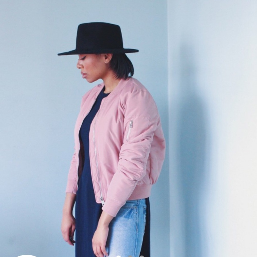 Zara Pink Bomber Jacket NWOT.